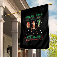 Marcus Says Six Seven Meme Christmas Ugly Sweater Garden Flag Trendy Tiktok Gift - Wonder Print Shop
