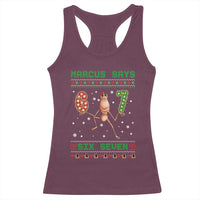 Marcus Says Six Seven Meme Christmas Ugly Sweater Racerback Tank Top Trendy Tiktok Gift - Wonder Print Shop
