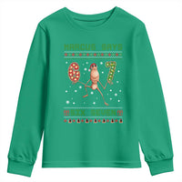 Marcus Says Six Seven Meme Christmas Ugly Sweater Youth Sweatshirt Trendy Tiktok Gift - Wonder Print Shop