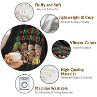 Gen Z Italian Merry Brainrot Christmas Throw Blanket Meme Holiday Gift - Wonder Print Shop