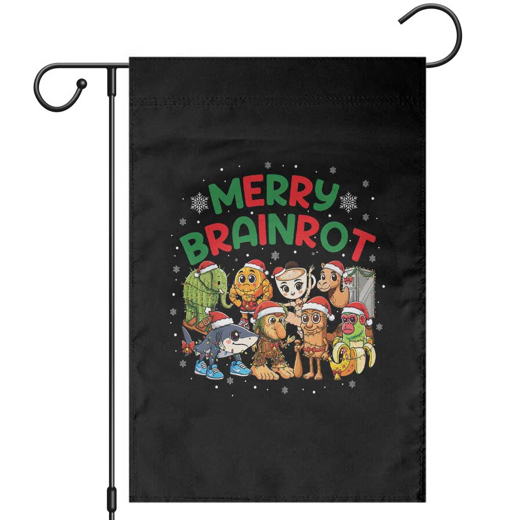 Gen Z Italian Merry Brainrot Christmas Garden Flag Meme Holiday Gift - Wonder Print Shop
