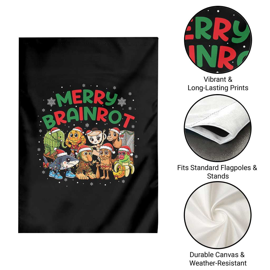 Gen Z Italian Merry Brainrot Christmas Garden Flag Meme Holiday Gift - Wonder Print Shop
