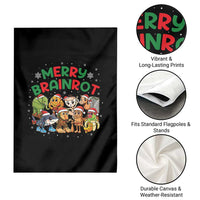 Gen Z Italian Merry Brainrot Christmas Garden Flag Meme Holiday Gift - Wonder Print Shop
