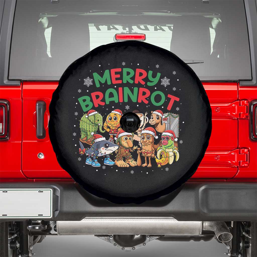 Gen Z Italian Merry Brainrot Christmas Spare Tire Cover Meme Holiday Gift - Wonder Print Shop
