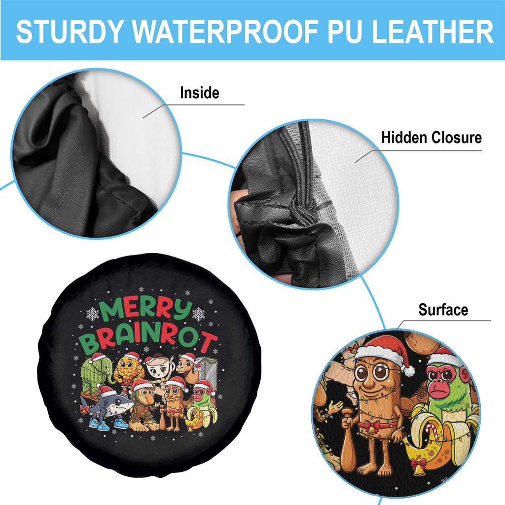 Gen Z Italian Merry Brainrot Christmas Spare Tire Cover Meme Holiday Gift - Wonder Print Shop