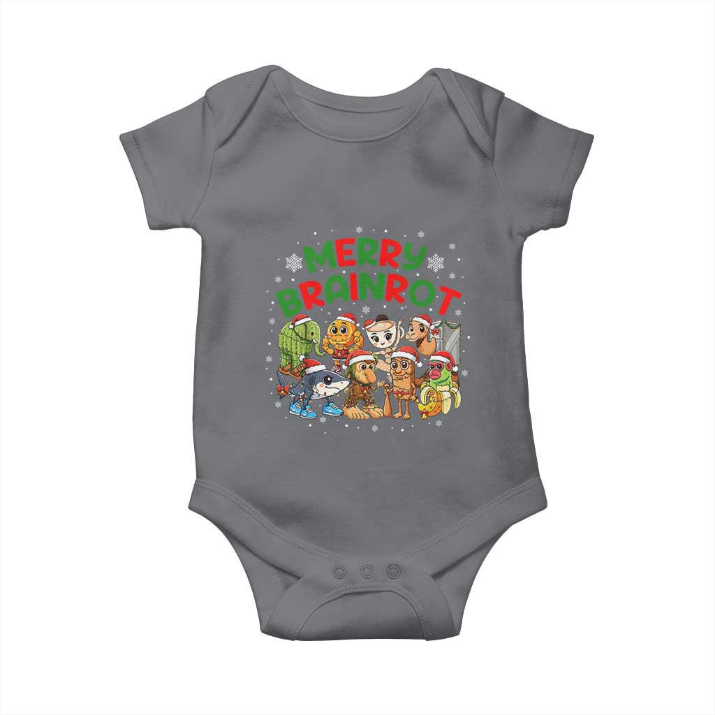 Gen Z Italian Merry Brainrot Christmas Baby Onesie Meme Holiday Gift - Wonder Print Shop