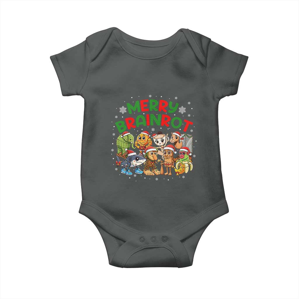 Gen Z Italian Merry Brainrot Christmas Baby Onesie Meme Holiday Gift - Wonder Print Shop