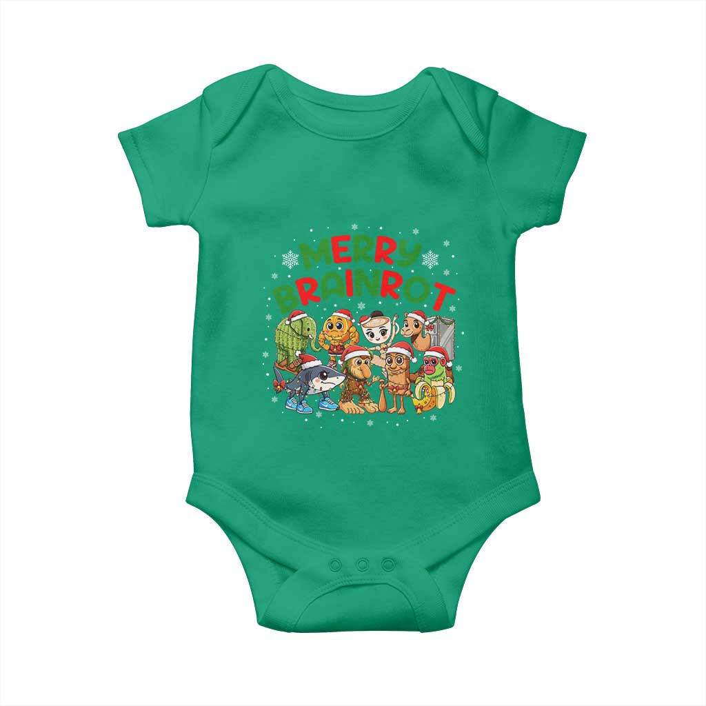 Gen Z Italian Merry Brainrot Christmas Baby Onesie Meme Holiday Gift - Wonder Print Shop