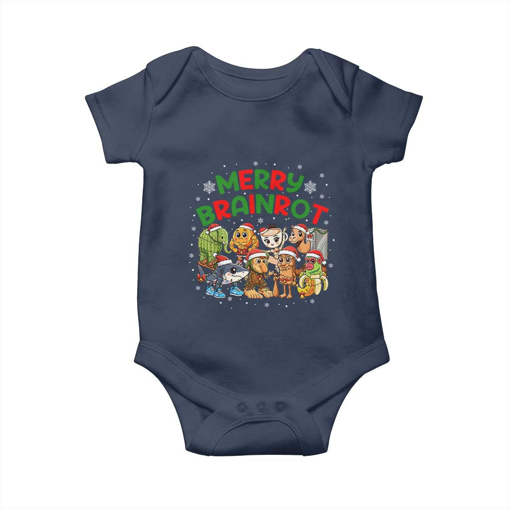 Gen Z Italian Merry Brainrot Christmas Baby Onesie Meme Holiday Gift - Wonder Print Shop