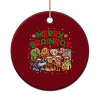 Gen Z Italian Merry Brainrot Christmas Ceramic Ornament Meme Holiday Gift - Wonder Print Shop