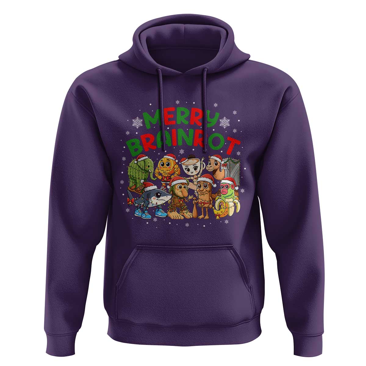 Gen Z Italian Merry Brainrot Christmas Hoodie Meme Holiday Gift - Wonder Print Shop
