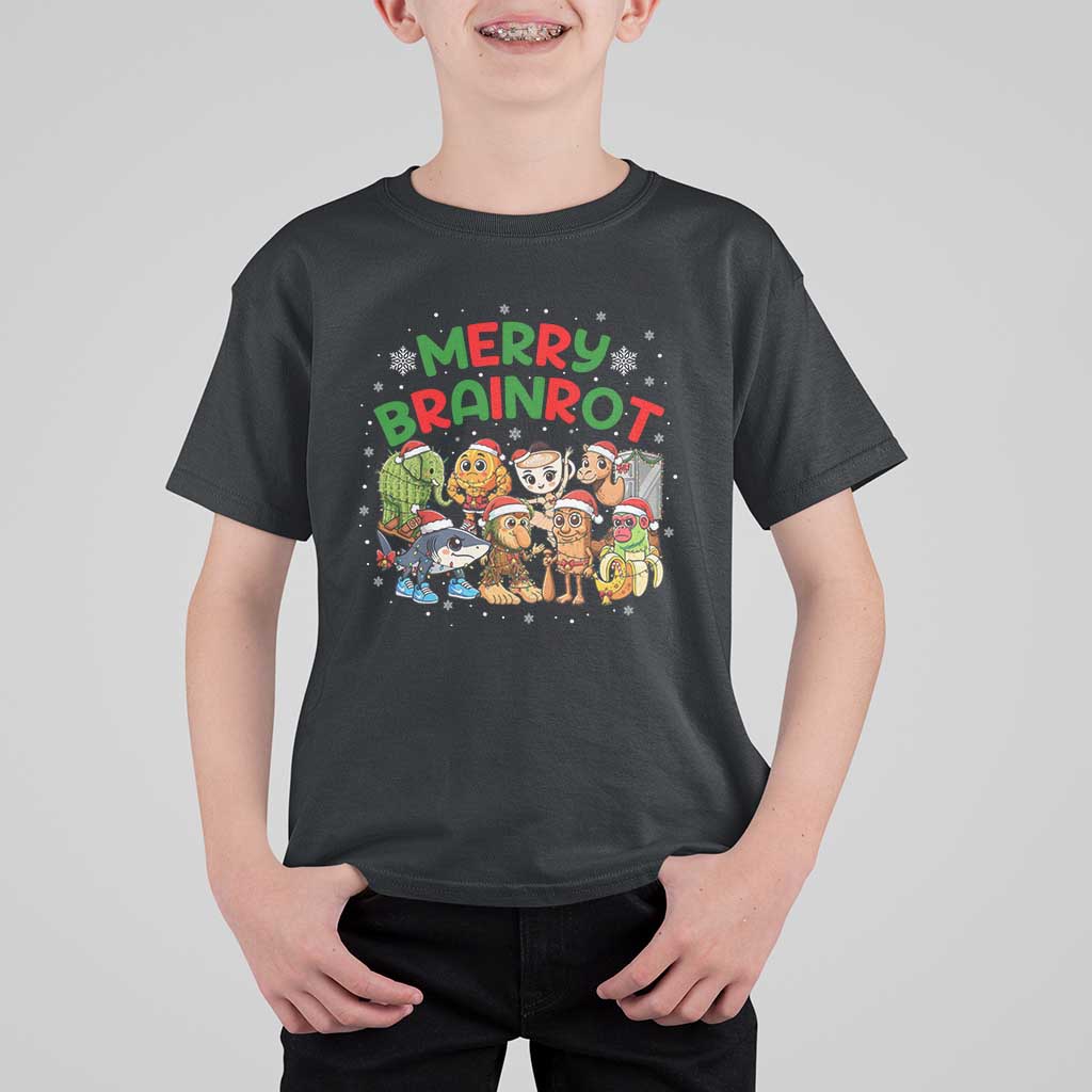 Gen Z Italian Merry Brainrot Christmas T Shirt For Kid Meme Holiday Gift - Wonder Print Shop