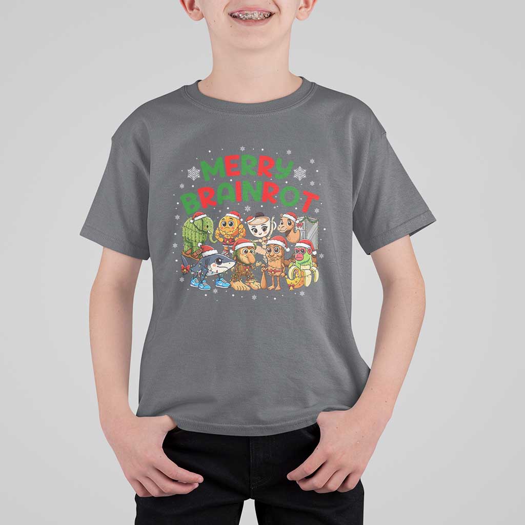 Gen Z Italian Merry Brainrot Christmas T Shirt For Kid Meme Holiday Gift - Wonder Print Shop