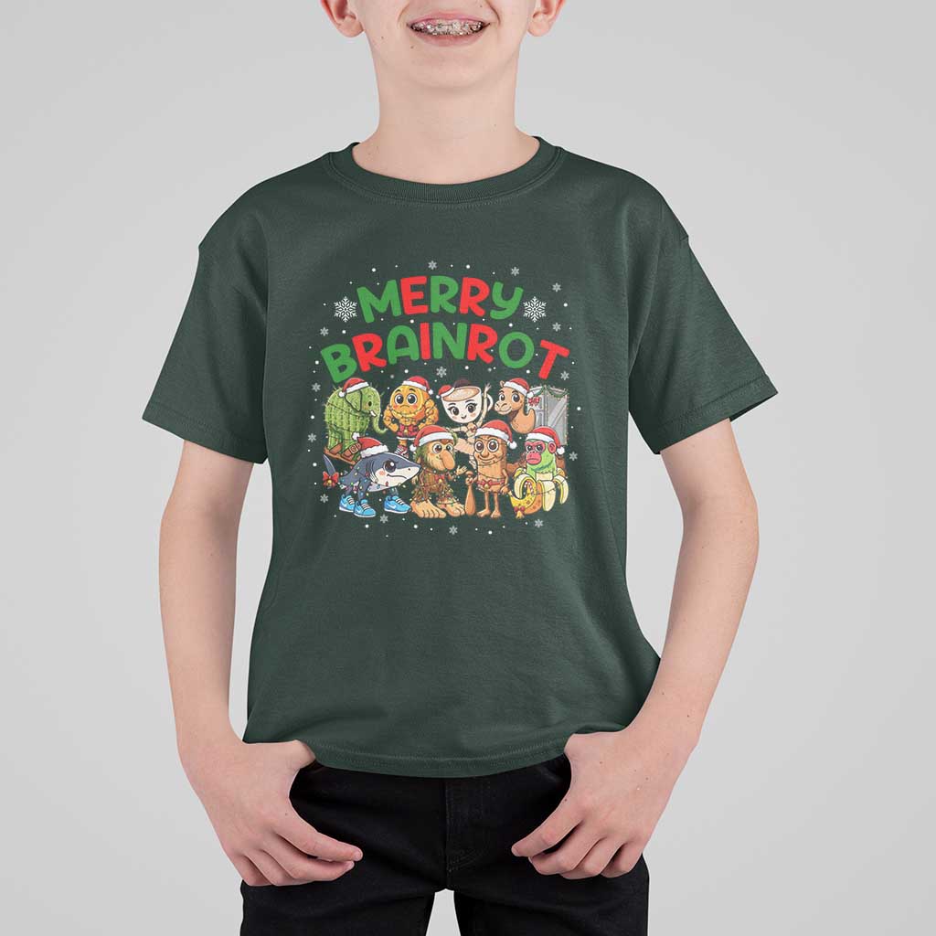 Gen Z Italian Merry Brainrot Christmas T Shirt For Kid Meme Holiday Gift - Wonder Print Shop