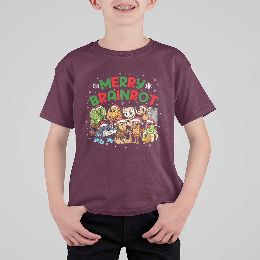 Gen Z Italian Merry Brainrot Christmas T Shirt For Kid Meme Holiday Gift - Wonder Print Shop