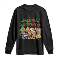 Gen Z Italian Merry Brainrot Christmas Long Sleeve Shirt Meme Holiday Gift - Wonder Print Shop