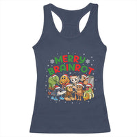 Gen Z Italian Merry Brainrot Christmas Racerback Tank Top Meme Holiday Gift - Wonder Print Shop
