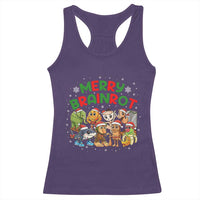 Gen Z Italian Merry Brainrot Christmas Racerback Tank Top Meme Holiday Gift - Wonder Print Shop