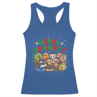 Gen Z Italian Merry Brainrot Christmas Racerback Tank Top Meme Holiday Gift - Wonder Print Shop