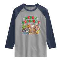 Gen Z Italian Merry Brainrot Christmas Raglan Shirt Meme Holiday Gift - Wonder Print Shop