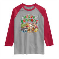 Gen Z Italian Merry Brainrot Christmas Raglan Shirt Meme Holiday Gift - Wonder Print Shop