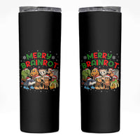 Gen Z Italian Merry Brainrot Christmas Skinny Tumbler Meme Holiday Gift - Wonder Print Shop