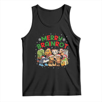 Gen Z Italian Merry Brainrot Christmas Tank Top Meme Holiday Gift - Wonder Print Shop