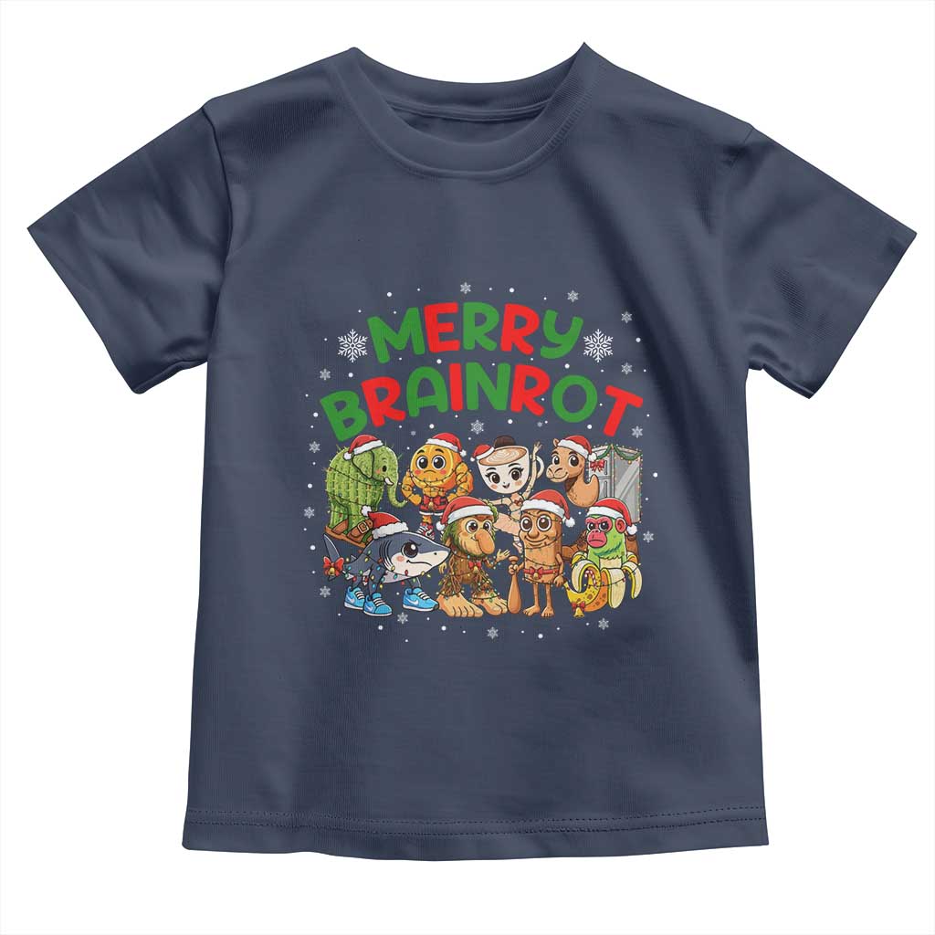Gen Z Italian Merry Brainrot Christmas Toddler T Shirt Meme Holiday Gift - Wonder Print Shop