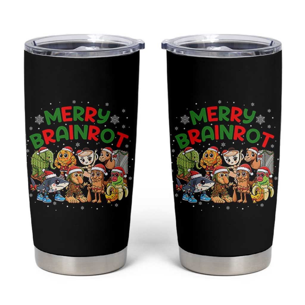 Gen Z Italian Merry Brainrot Christmas Tumbler Cup Meme Holiday Gift - Wonder Print Shop