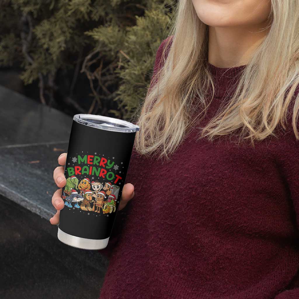 Gen Z Italian Merry Brainrot Christmas Tumbler Cup Meme Holiday Gift - Wonder Print Shop