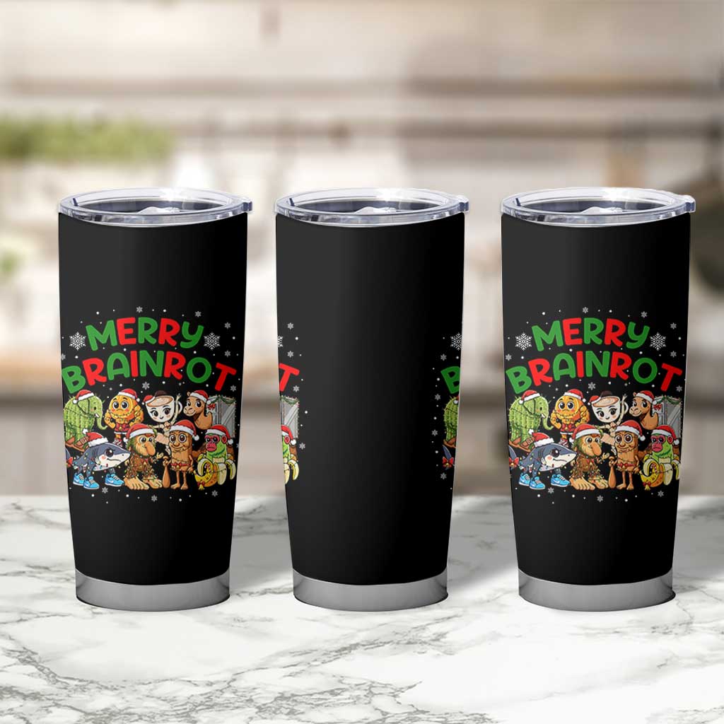 Gen Z Italian Merry Brainrot Christmas Tumbler Cup Meme Holiday Gift - Wonder Print Shop