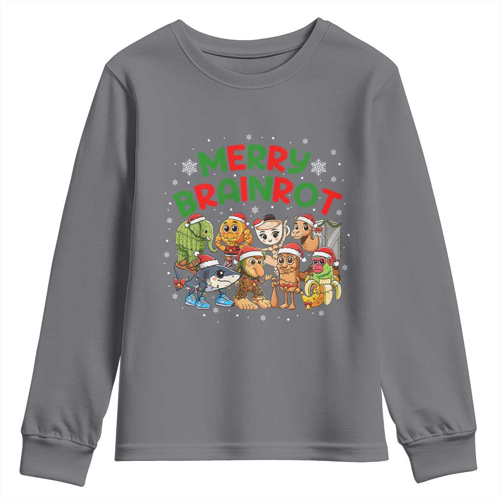 Gen Z Italian Merry Brainrot Christmas Youth Sweatshirt Meme Holiday Gift - Wonder Print Shop