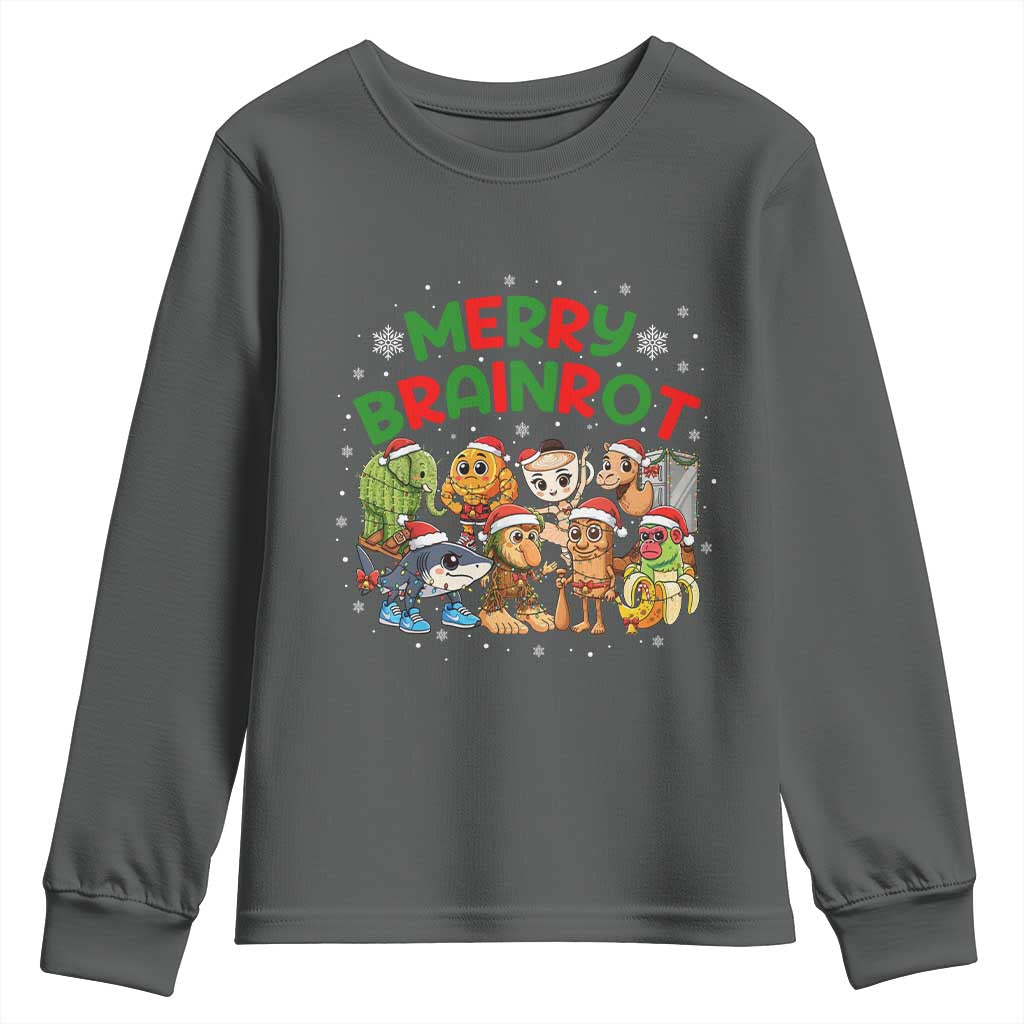 Gen Z Italian Merry Brainrot Christmas Youth Sweatshirt Meme Holiday Gift - Wonder Print Shop