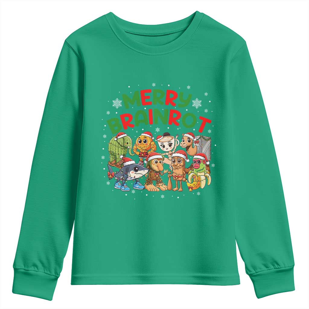 Gen Z Italian Merry Brainrot Christmas Youth Sweatshirt Meme Holiday Gift - Wonder Print Shop