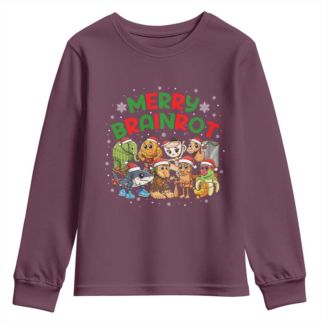 Gen Z Italian Merry Brainrot Christmas Youth Sweatshirt Meme Holiday Gift - Wonder Print Shop