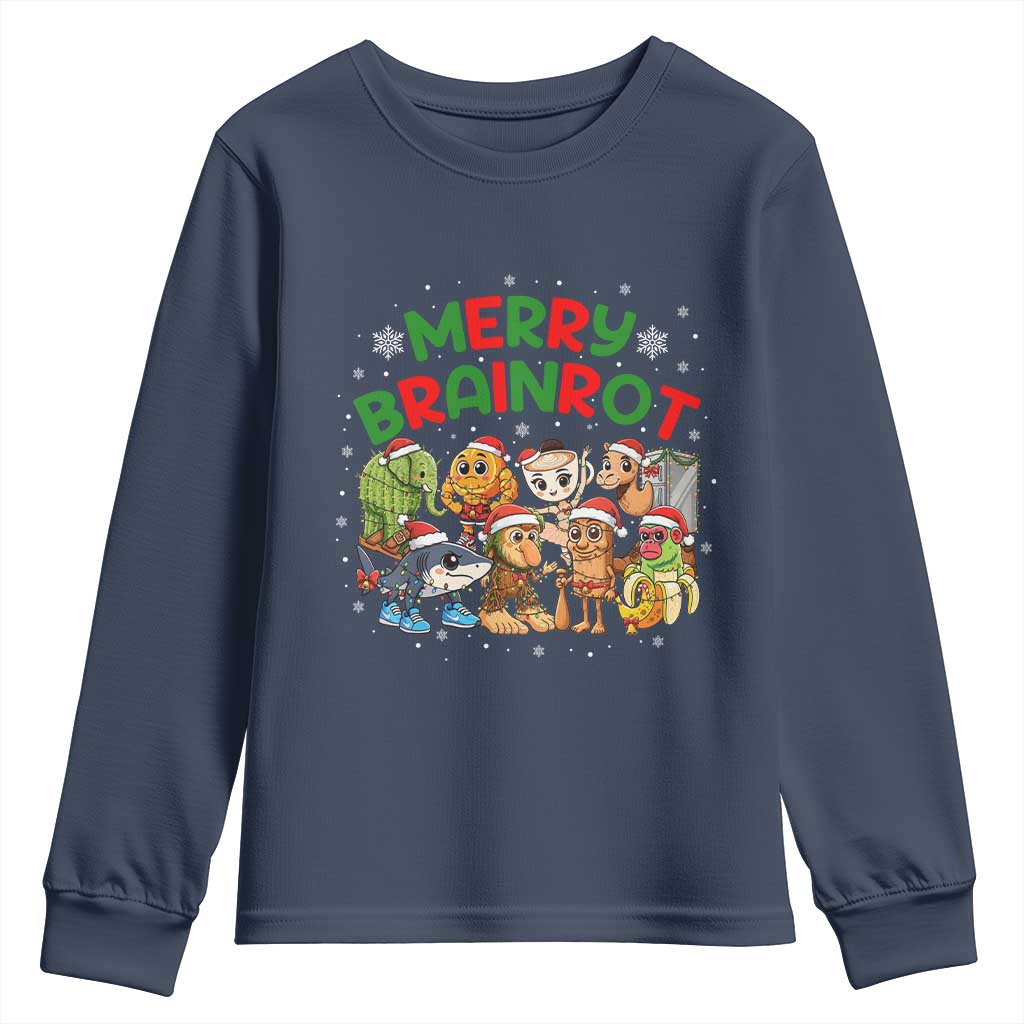 Gen Z Italian Merry Brainrot Christmas Youth Sweatshirt Meme Holiday Gift - Wonder Print Shop