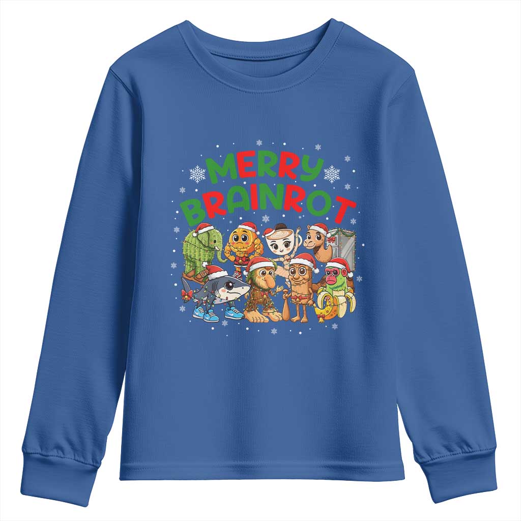 Gen Z Italian Merry Brainrot Christmas Youth Sweatshirt Meme Holiday Gift - Wonder Print Shop