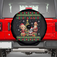 Merry Brainrot Spare Tire Cover Funny Ugly Christmas Italian Meme Gift - Wonder Print Shop