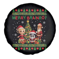 Merry Brainrot Spare Tire Cover Funny Ugly Christmas Italian Meme Gift - Wonder Print Shop