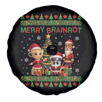 Merry Brainrot Spare Tire Cover Funny Ugly Christmas Italian Meme Gift - Wonder Print Shop