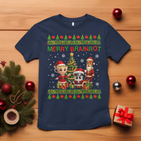 Merry Brainrot T Shirt Funny Ugly Christmas Italian Meme Gift - Wonder Print Shop