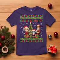 Merry Brainrot T Shirt Funny Ugly Christmas Italian Meme Gift - Wonder Print Shop
