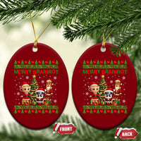 Merry Brainrot Ceramic Ornament Funny Ugly Christmas Italian Meme Gift - Wonder Print Shop