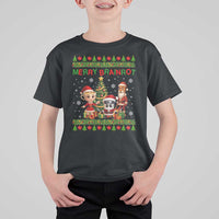 Merry Brainrot T Shirt For Kid Funny Ugly Christmas Italian Meme Gift - Wonder Print Shop