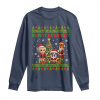 Merry Brainrot Long Sleeve Shirt Funny Ugly Christmas Italian Meme Gift - Wonder Print Shop