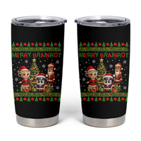 Merry Brainrot Tumbler Cup Funny Ugly Christmas Italian Meme Gift - Wonder Print Shop