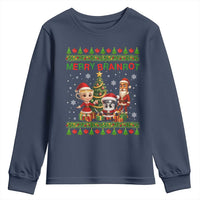 Merry Brainrot Youth Sweatshirt Funny Ugly Christmas Italian Meme Gift - Wonder Print Shop