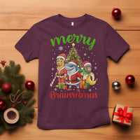 Merry Brainrotmas T Shirt Funny Italian Brainrot Meme Christmas - Wonder Print Shop