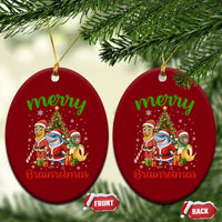 Merry Brainrotmas Ceramic Ornament Funny Italian Brainrot Meme Christmas - Wonder Print Shop