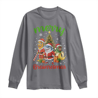 Merry Brainrotmas Long Sleeve Shirt Funny Italian Brainrot Meme Christmas - Wonder Print Shop